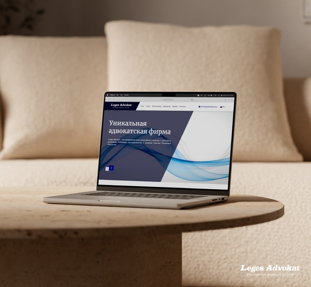 Leges Advokat yuridik firmasi veb-saytining dizayni